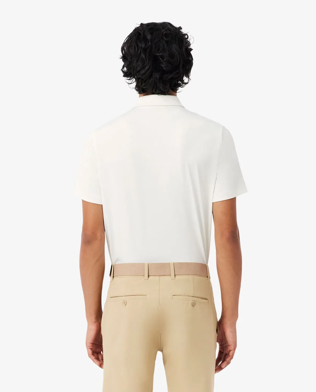 Мужское поло для гольфа с принтом Ultra-Dry Lacoste, Blanco — фото 2