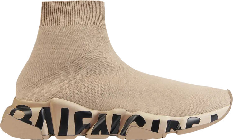 Кроссовки Balenciaga Wmns Speed Trainer Midsole Logo - Beige, коричневый