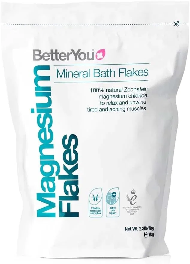 Соль для ванны Magnesium Flakes, BetterYou, 1 кг