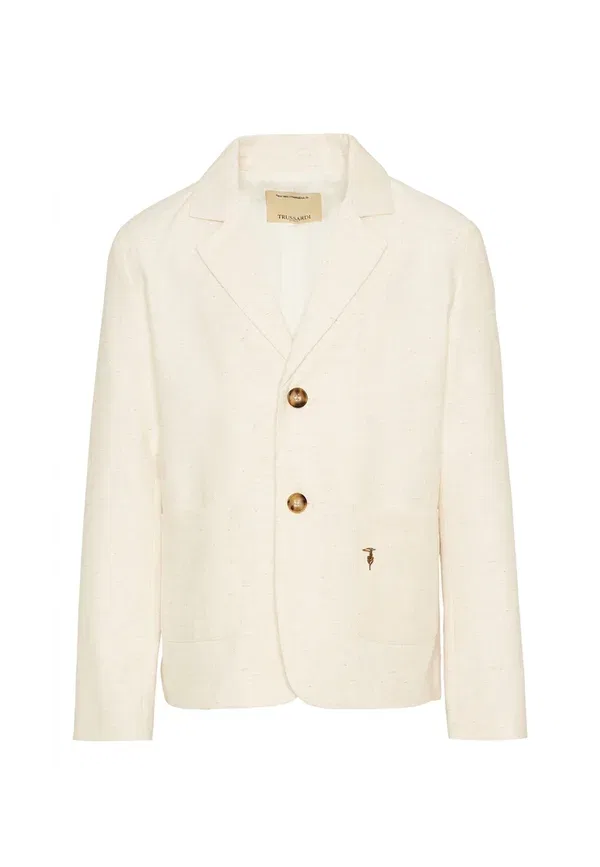 Пиджак из вискозы Tru Trussardi Junior beige, бежевый