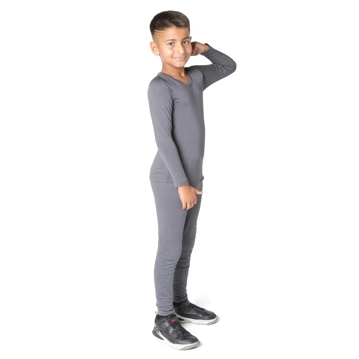 Детский комплект термобелья с начесом Everyday Kids, Dark Gray — фото 3
