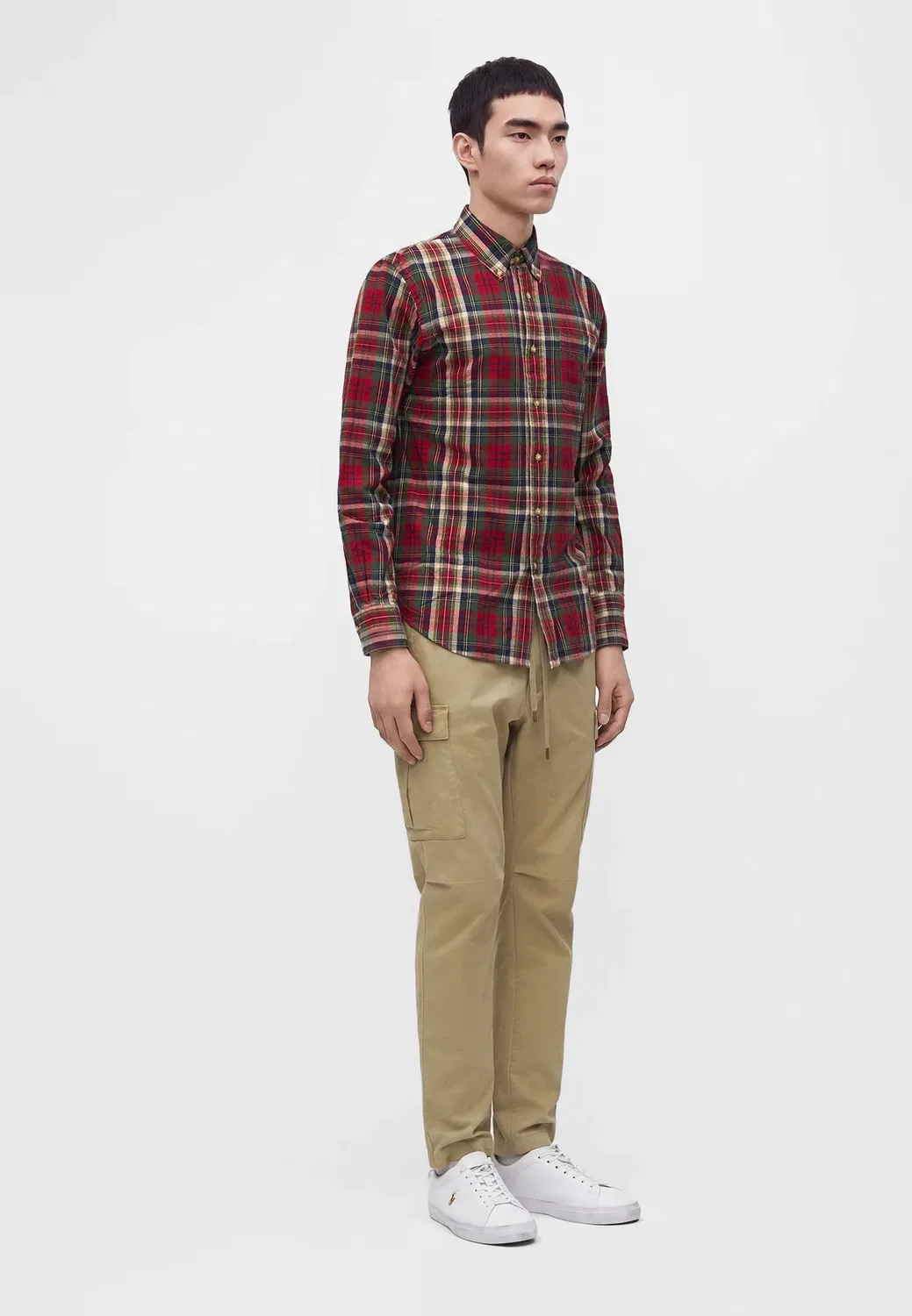 Рубашка - рубашка Polo Ralph Lauren, Red Green Multi — фото 4