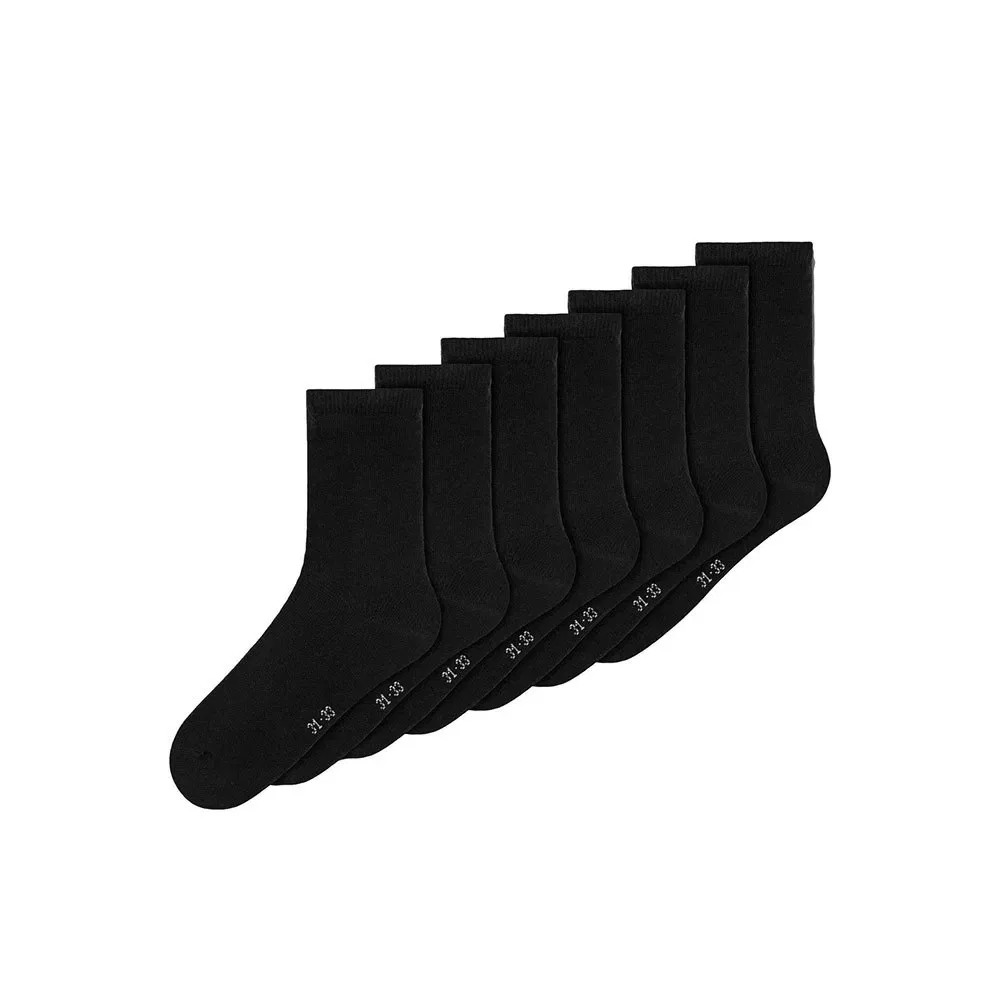 Носки Name It Solid 7 пар, черный