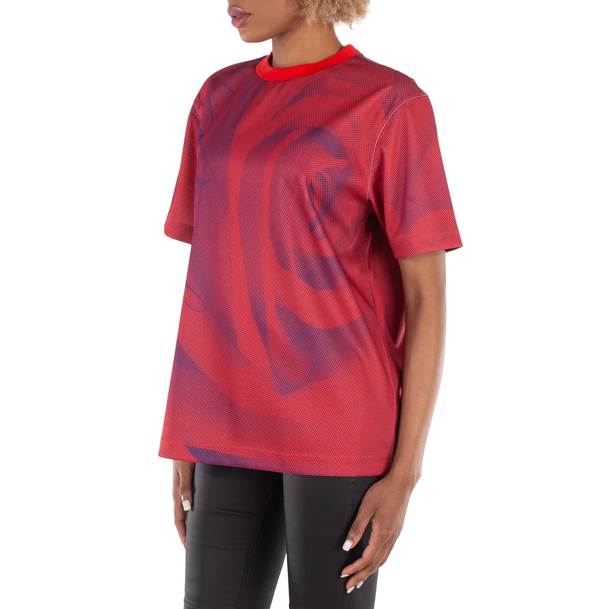 Футболка с принтом Rose Graphic And Logo Print Burberry, Pillar Ip Pattern — фото 4