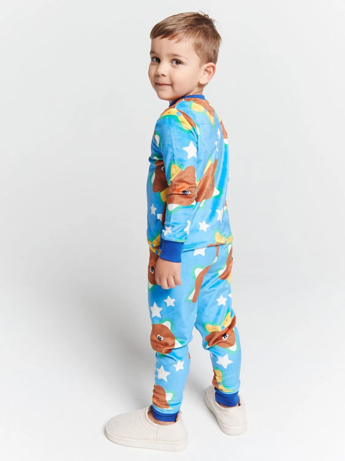 Пижама с принтом Hey Duggee Brand Threads, синяя — фото 2
