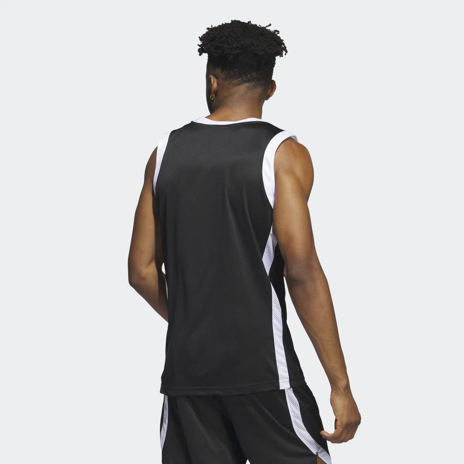 Мужская футболка с круглым вырезом Icon Squad Adidas, Schwarz Weiß — фото 3