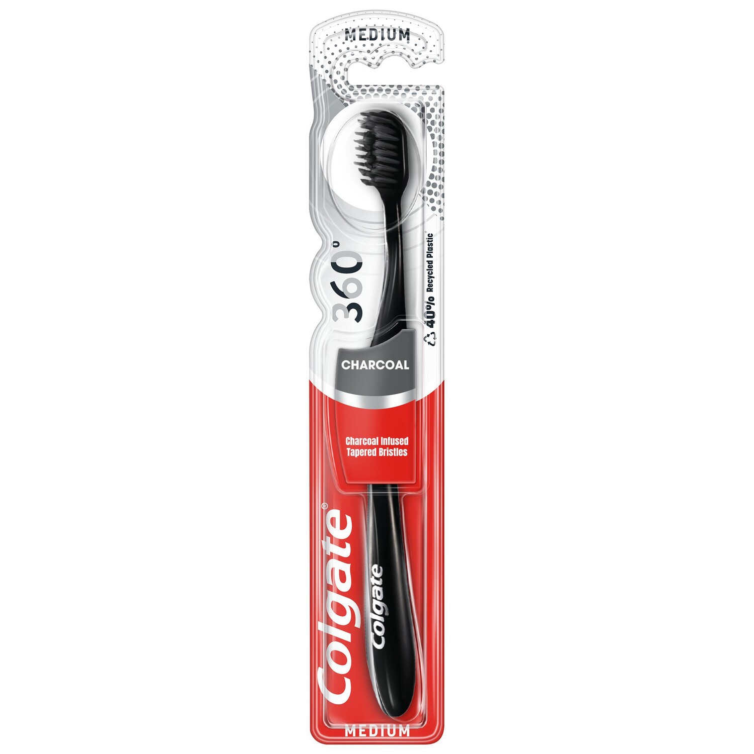 

Colgate 360° Black средняя зубная щетка, 1 шт.