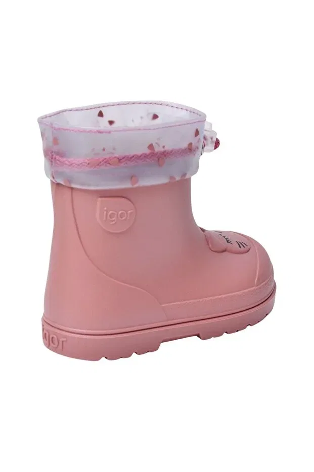 Детские ботинки для девочек на плоской подошве mendi rose gato Igor, Pink-78340 — фото 4