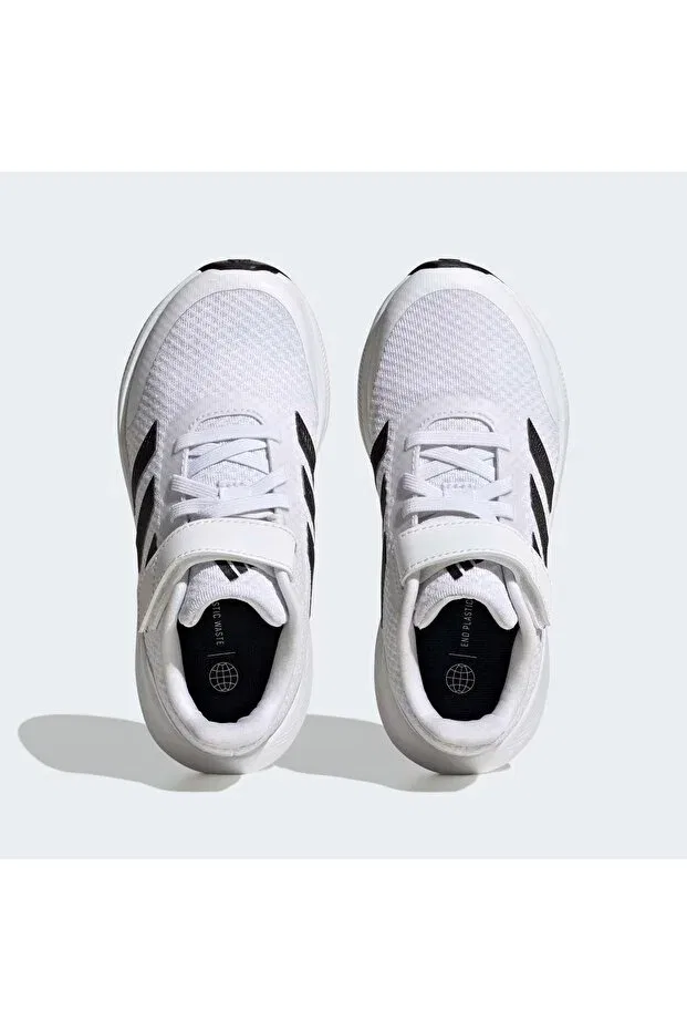 Детские кроссовки для девочек с принтом Adidas, White — фото 2