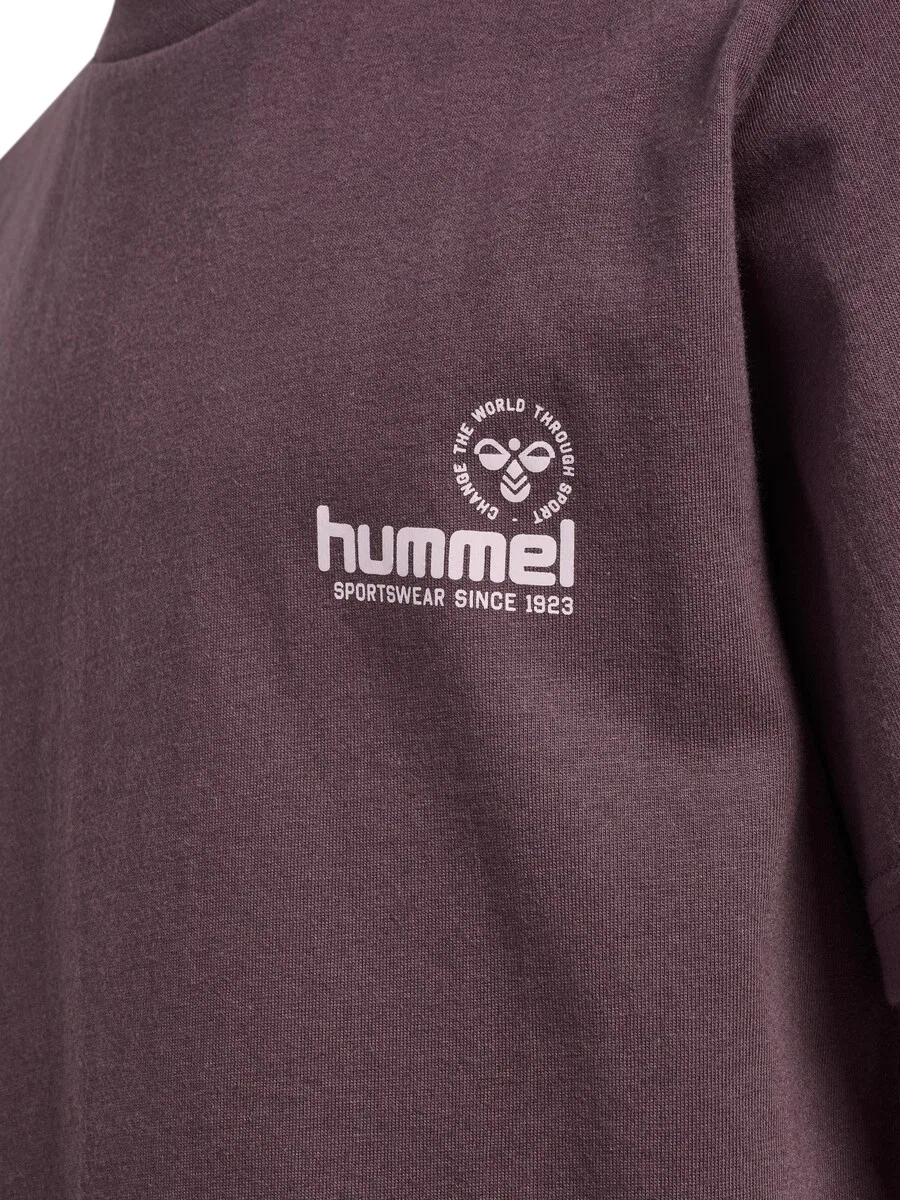 Футболка Hummel цвета баклажана — фото 4