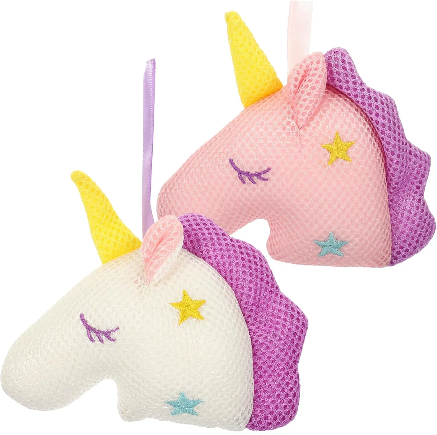Мочалка для душа Minkissy, 2 шт, 16x10x5 см, Белый