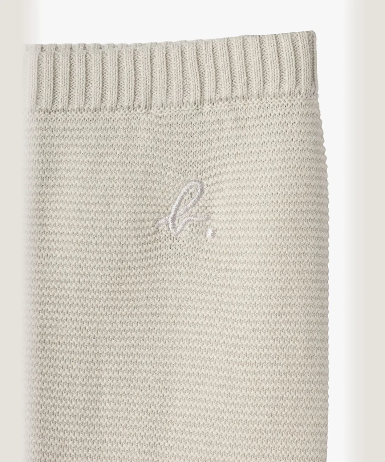 Детские брюки полной длины с логотипом b. Cotton Full Length Pants, agnes b., Серый — фото 4