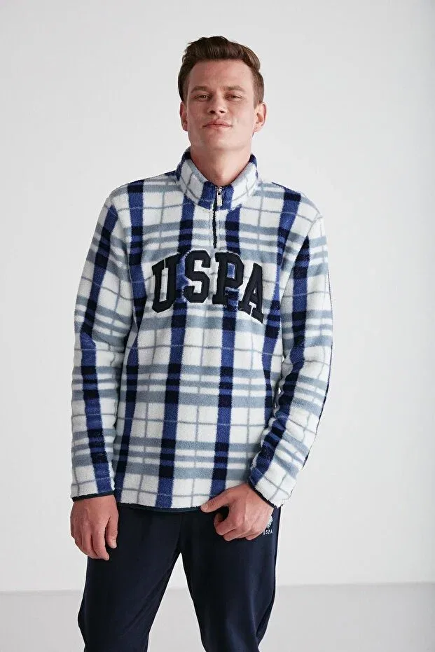 Мужской комплект пижам с длинным рукавом U.S. Polo Assn., Navy Blue