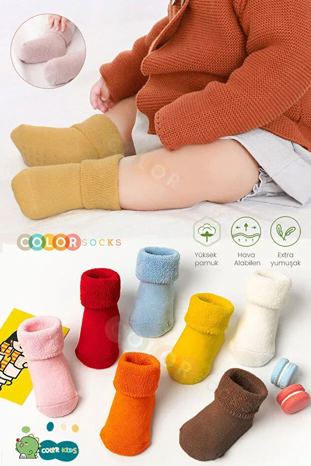 Детский комплект носков с принтом органический хлопок Color Socks, Mixed