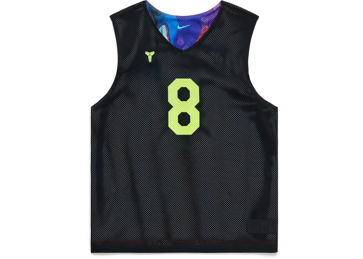 Мужская реверсивная баскетбольная джерси с принтом Nike What The Kobe, Black/Bright Crimson