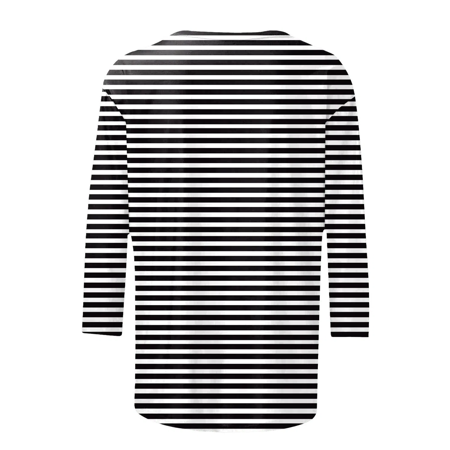Женская футболка с V-образным вырезом Colorful Gradient Geometric Print, бренд не указан, Dark Gray-5 — фото 4