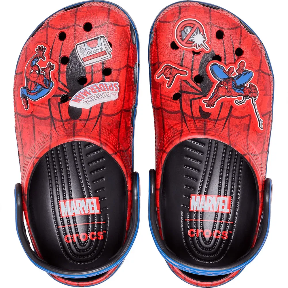 Сабо Spider Man Web Classic Crocs, красный — фото 4