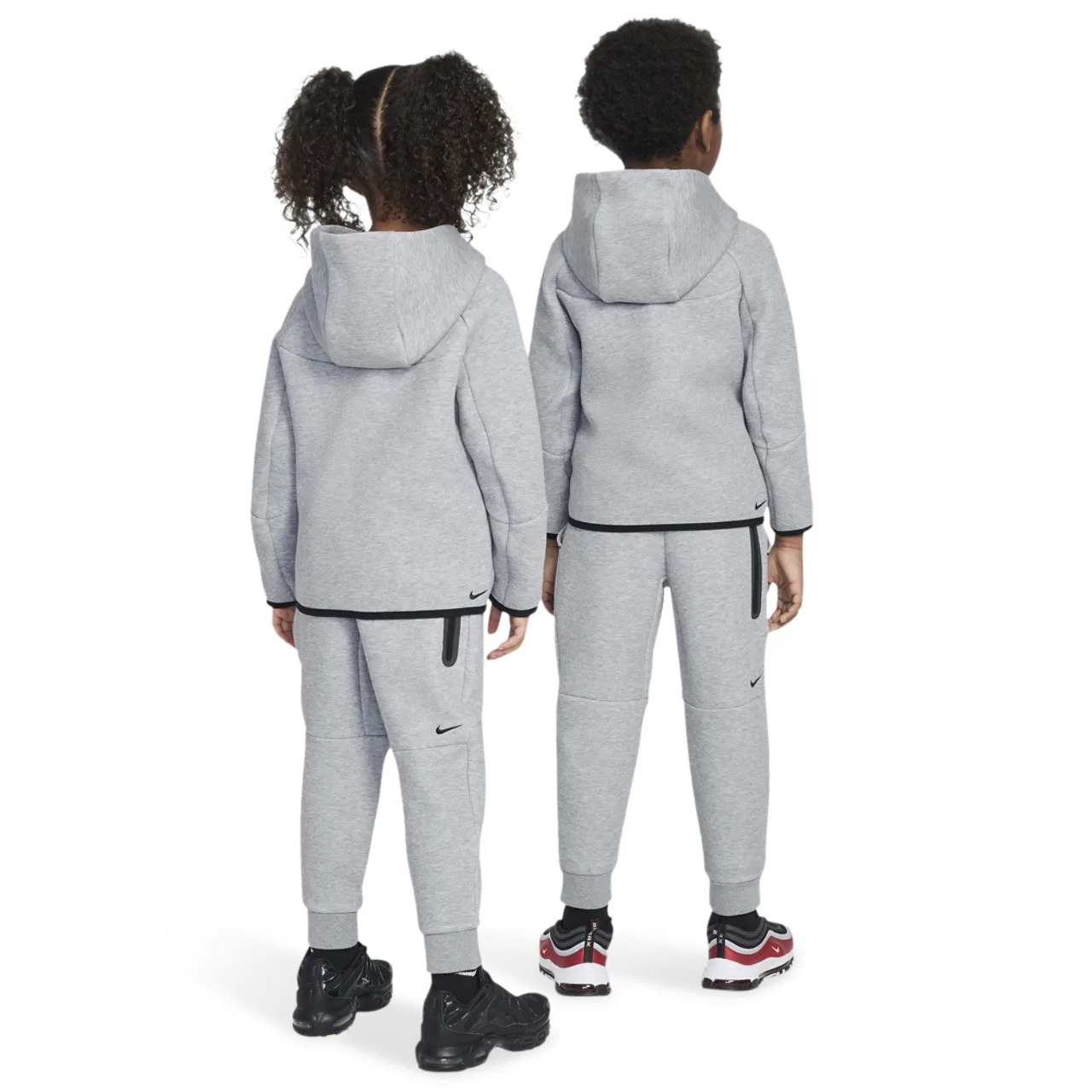 Спортивный костюм для мальчиков Tech Fleece Nike, цвет Dark Grey Heather/Black — фото 2