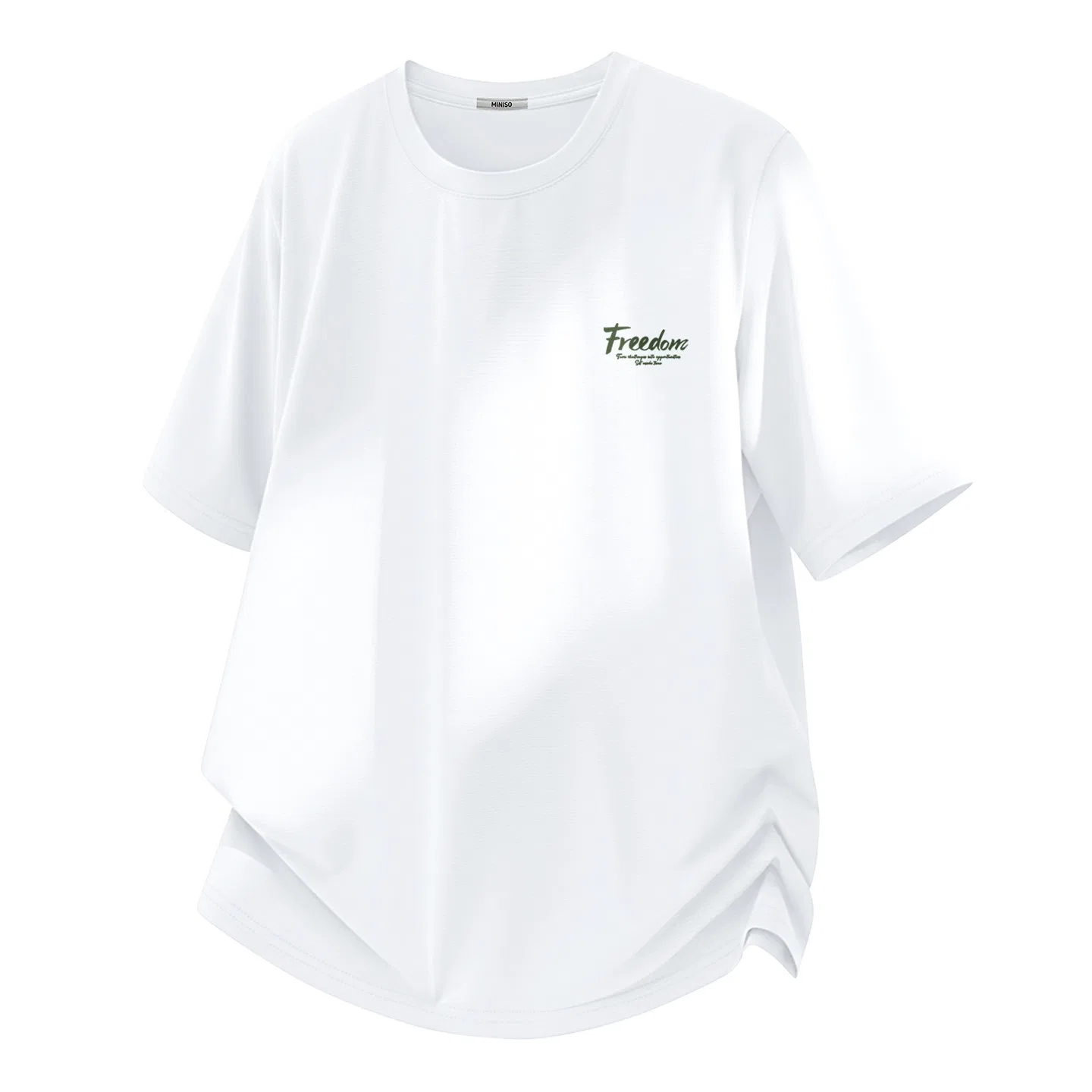 Детская футболка с быстросохнущей защитой от солнца MINISO, Light Gray (Ma Green Horse Youth Chest Logo) — фото 3