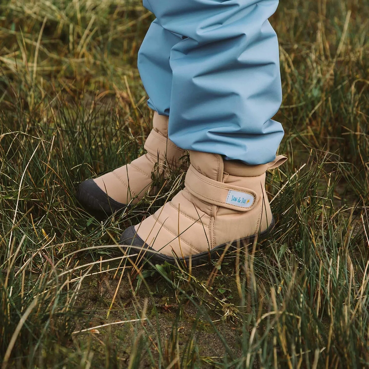 Детские зимние ботинки для девочек с утеплителем JAN & JUL, Soft Browns — фото 3