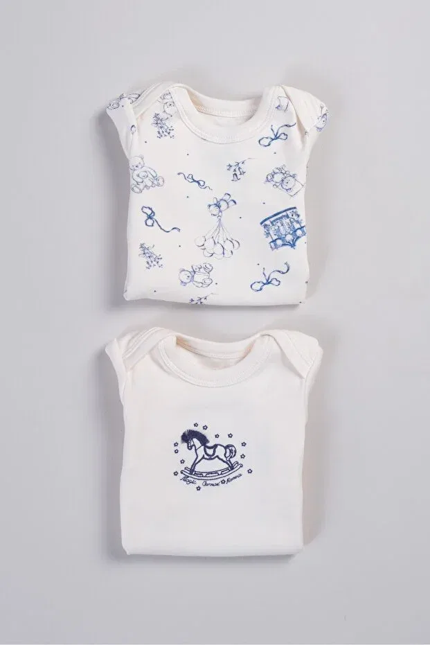 Детское боди для новорожденных хлопковое Bondberro, At Embroidered