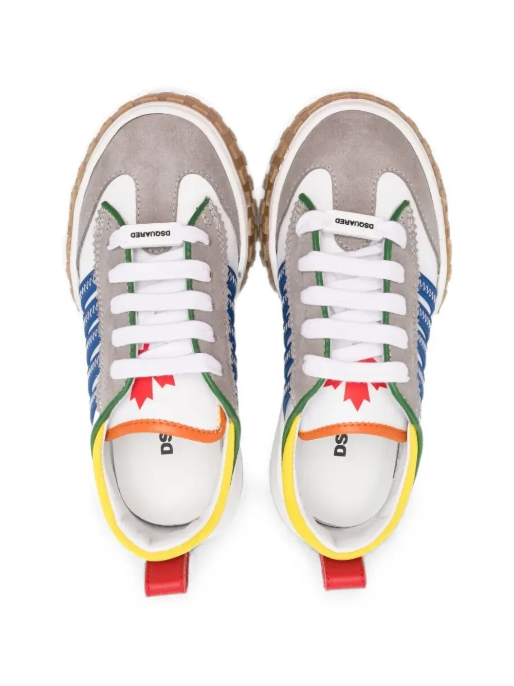 Кроссовки Colour-block side-stripe Dsquared2 Kids, белый — фото 3