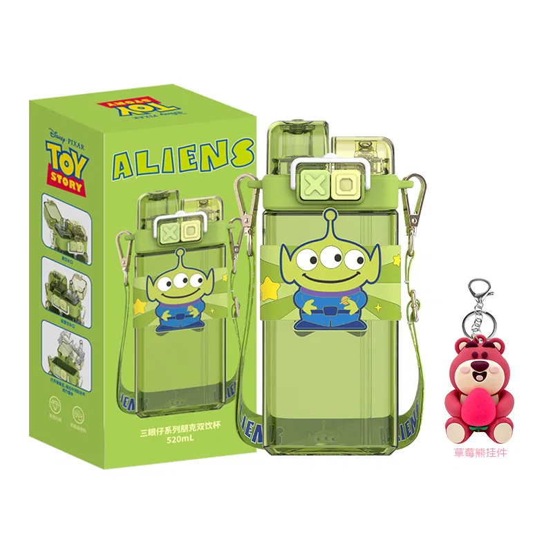 Детский стакан с принтом Alien Punk Double Cup+Charm, Disney, 520 мл, Alien Punk Double Cup+Charm