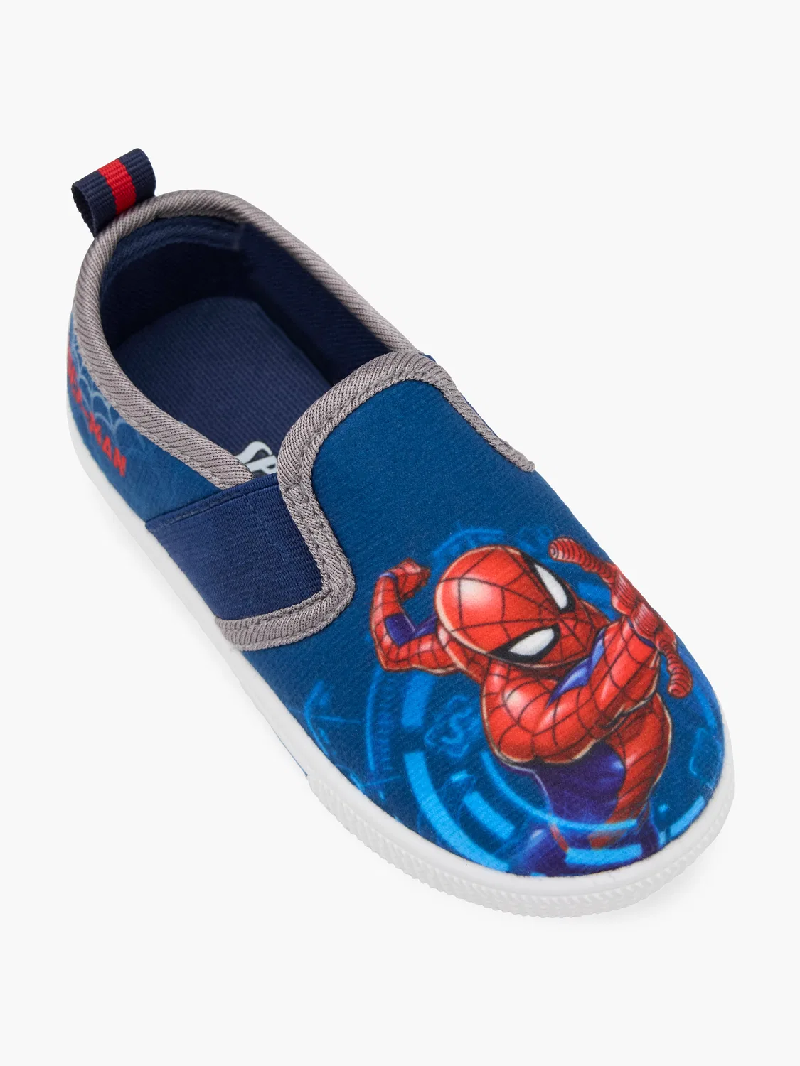 Мальчиковые закрытые тапочки Spider-Man , синий — фото 2