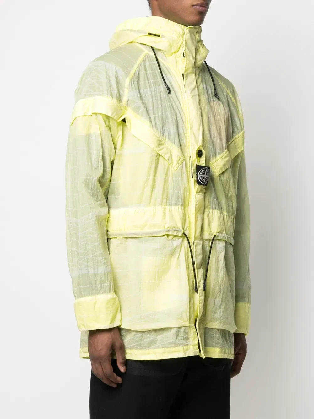Парка с карманами Stone Island, желтый — фото 3