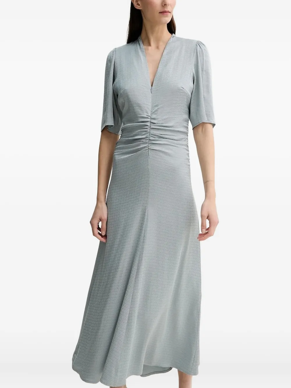 

Платье Bianca со сборками Gestuz, серый