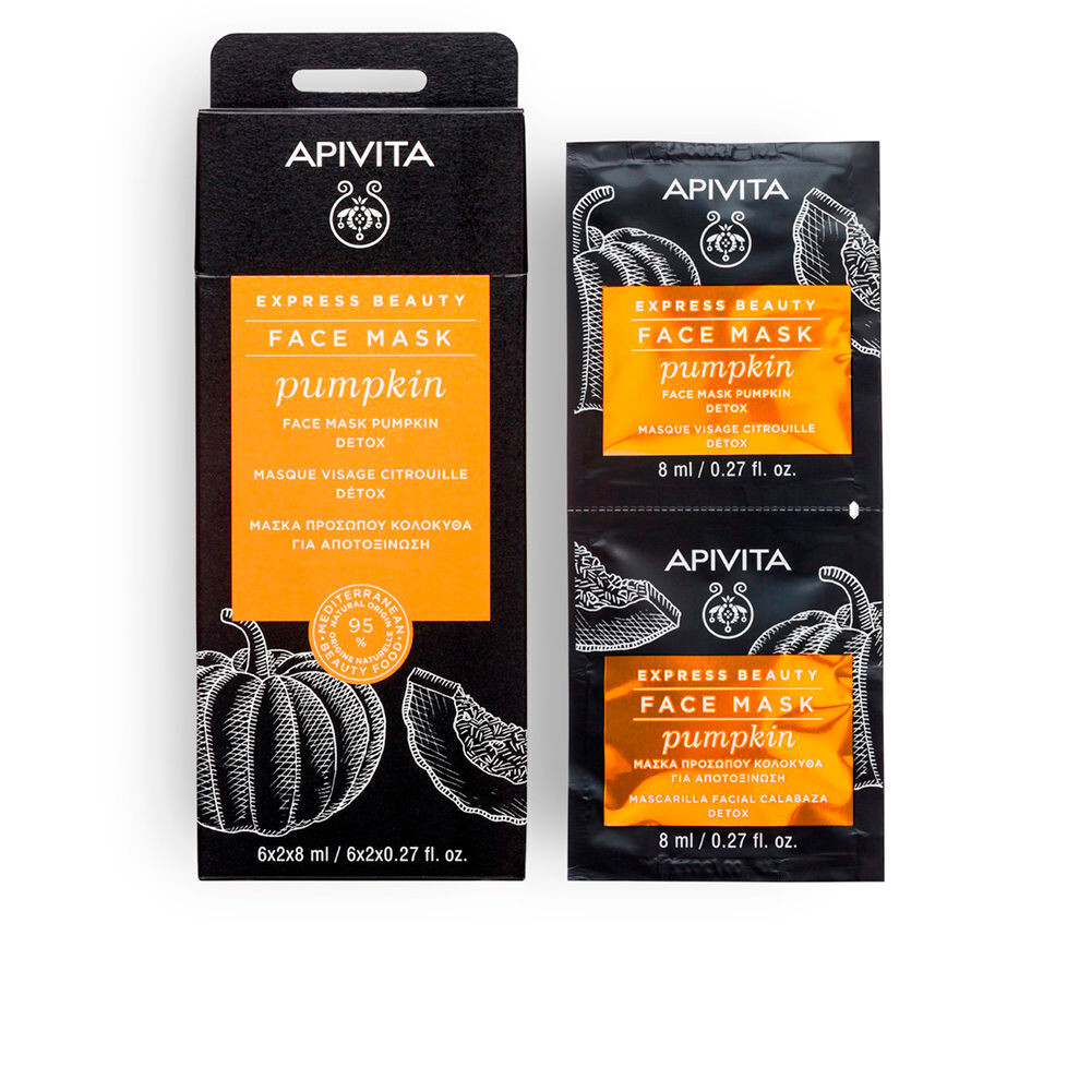 

Маска для лица Express beauty mascarilla detox con calabaza Apivita, 2 х 8 мл