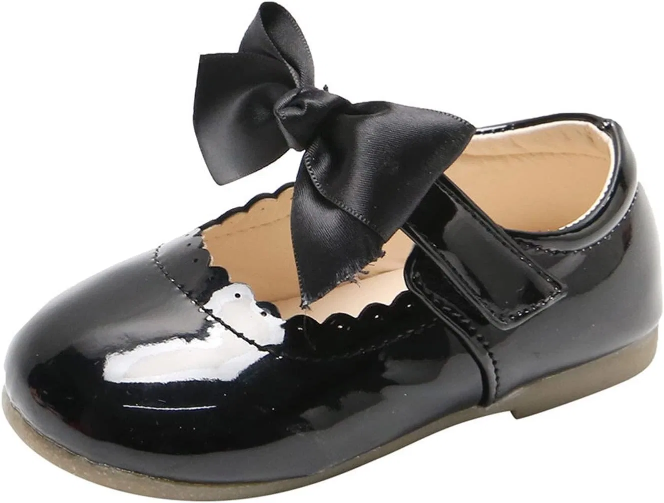 Детские туфли для девочек с бантом Patent Leather Mary Janes, Black