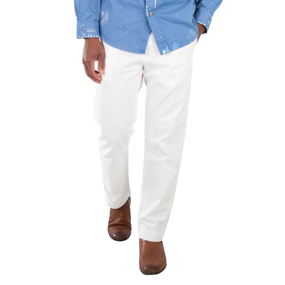 Брюки прямого кроя со средней посадкой Polo Ralph Lauren, White