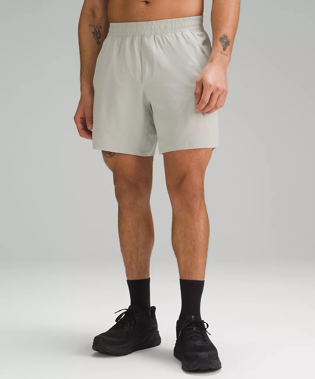

Шорты Lululemon Pace Breaker Linerless, светло-серый