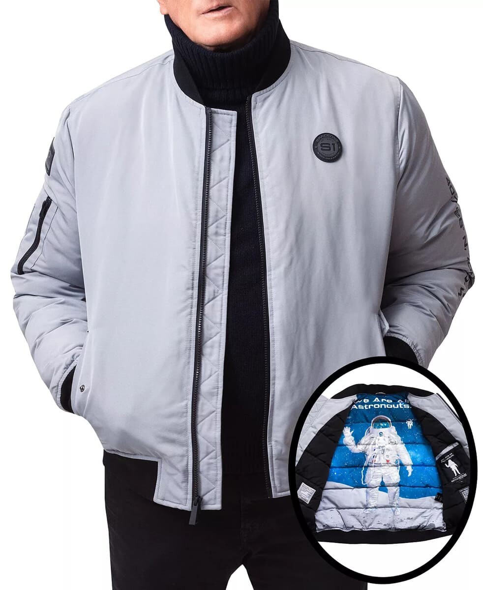 

Куртка-бомбер Space One Nasa Inspired Hooded, серый