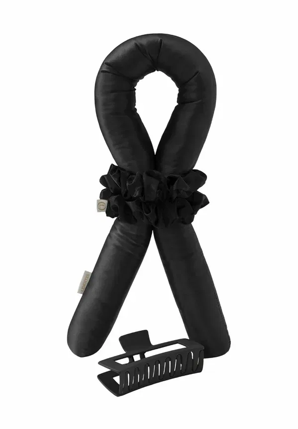 Набор для безнагревной укладки Mulberrysilk large - rollers & heatless curlers, 100% шелк, Lenoites, Black