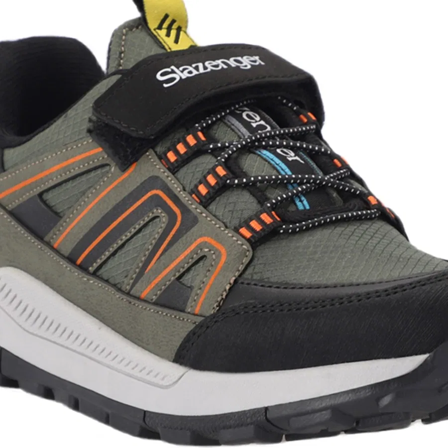 Кроссовки Slazenger KROSS KTN Unisex, Хаки/Оранжевый — фото 4