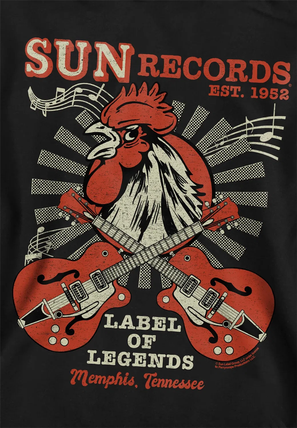Детское худи Label of legends Sun Records, Black — фото 2