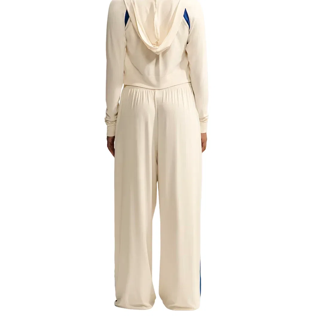 Женские брюки SKIMS Stretch Knit Wide-Leg Pants 'Actv Ivory Cobalt' Nike, Actv Ivory/Cobalt — фото 3