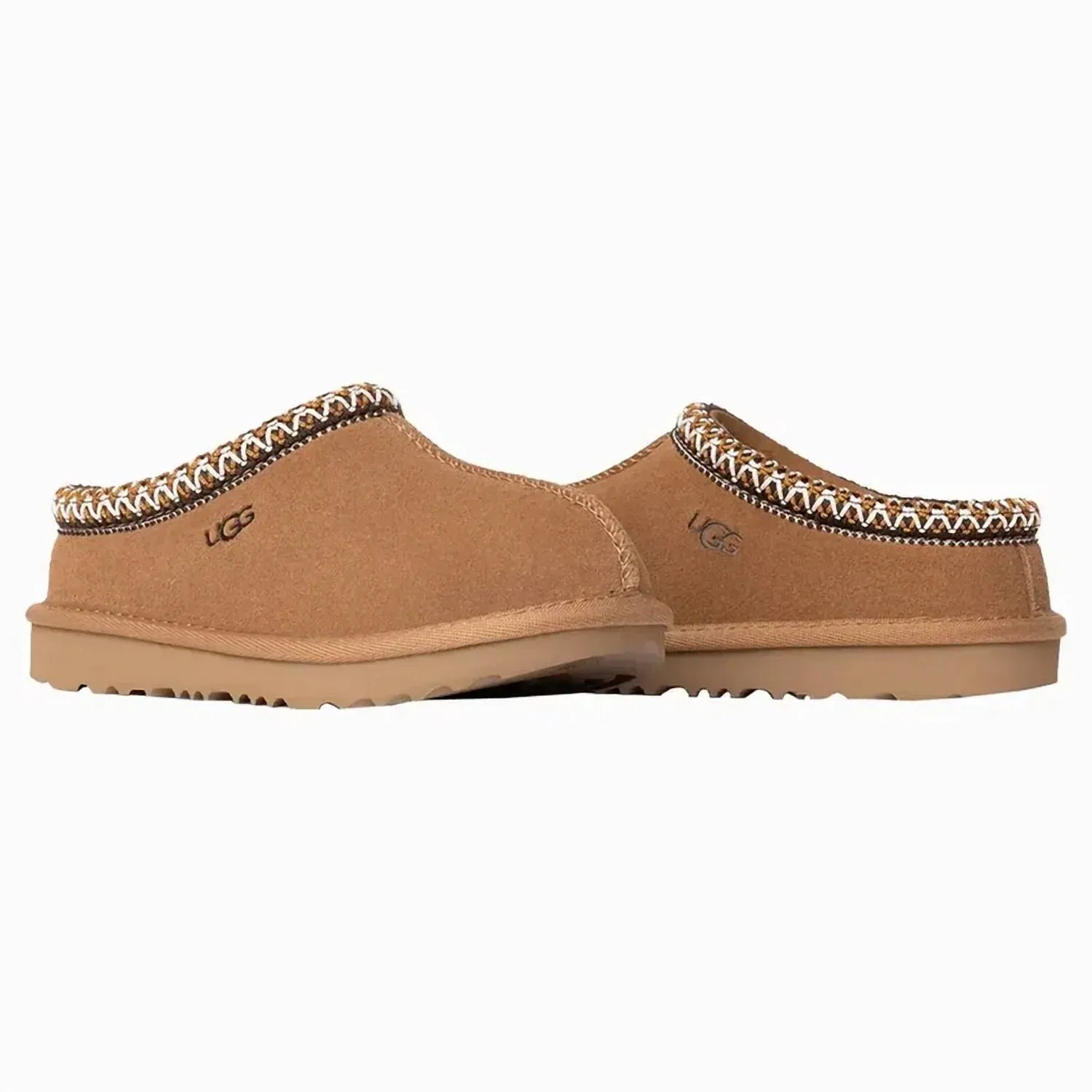 Детские тапочки-слайды с замшевым верхом Tasman II UGG, Chestnut — фото 2