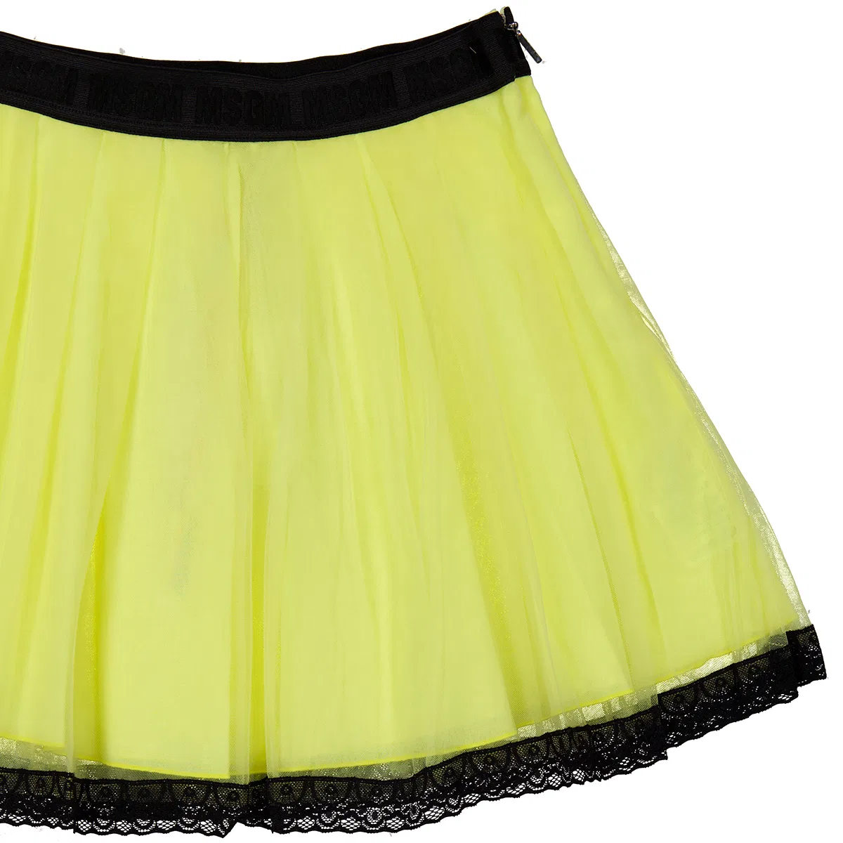 Юбка из тюля с воланами MSGM Girls Ruffle Hem Tulle Skirt, Green — фото 2