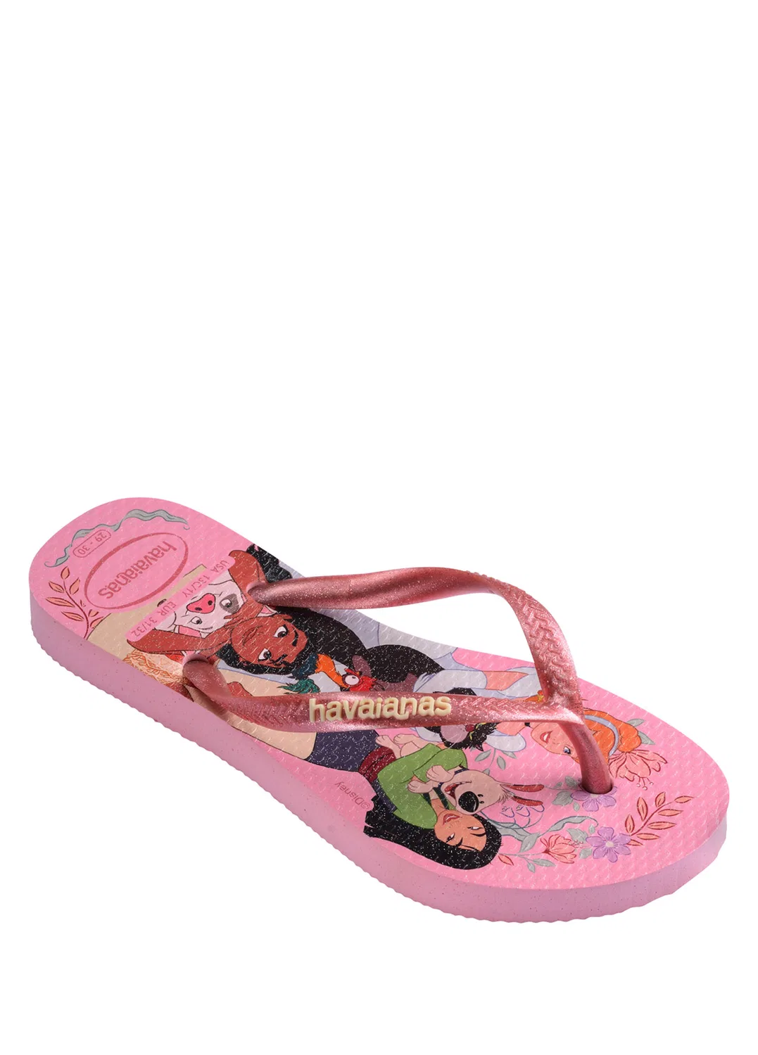Шлепанцы детские Havaianas Slim Princess, pink — фото 2