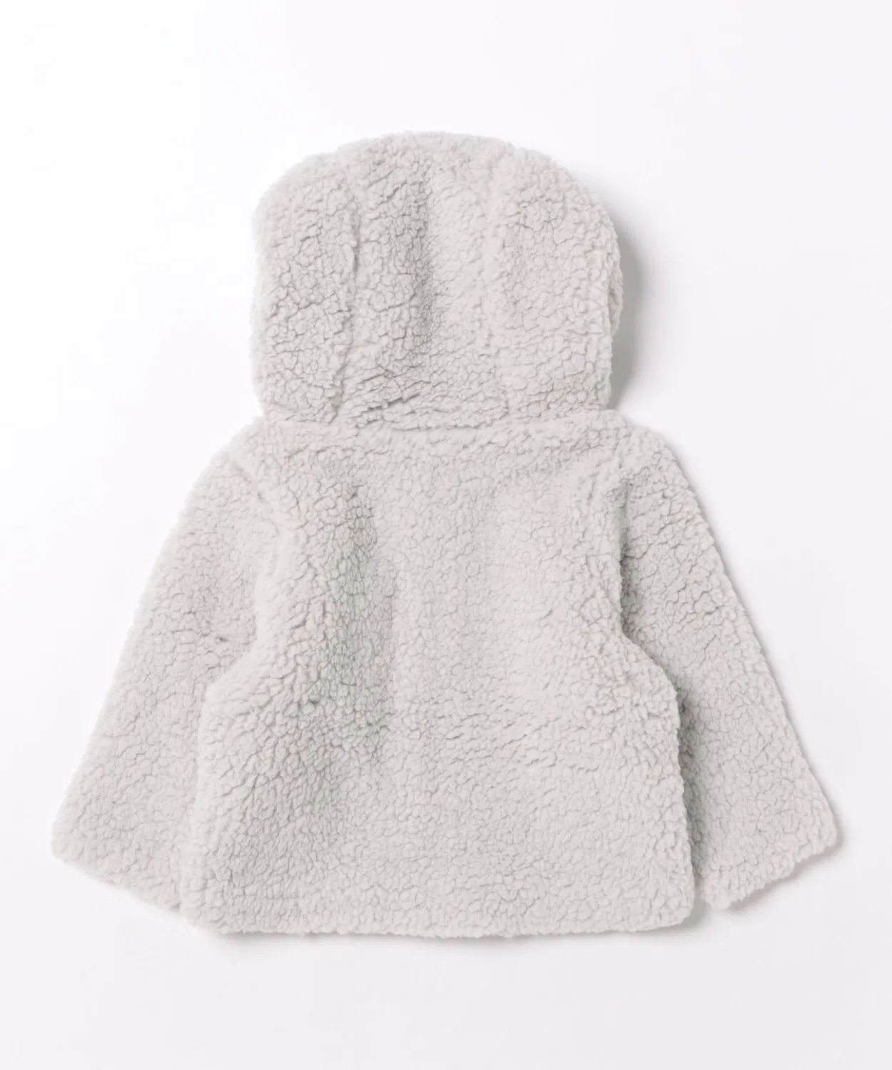 Детский жакет с капюшоном на молнии из флиса Bear Jacket NO WAY, Light Grey — фото 2