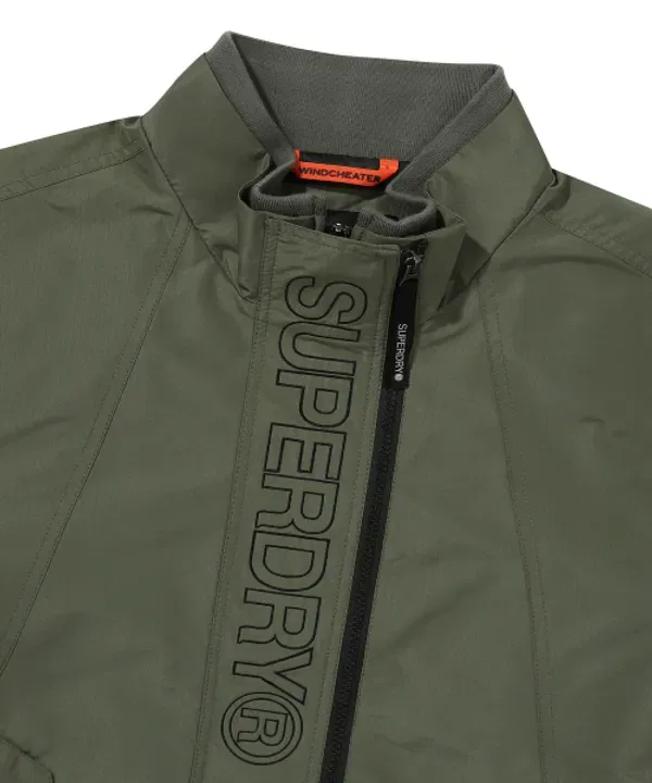 Ветровка с высоким воротником, Superdry, хаки — фото 3