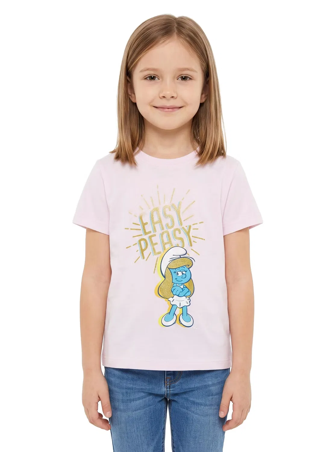 Комплект футболок с коротким рукавом и принтом Smurfette The Smurfs, мультиколор — фото 4