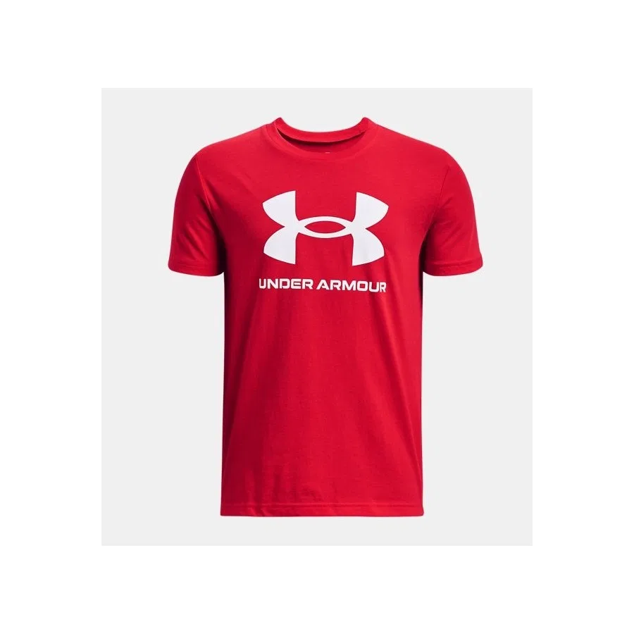 Детская футболка с коротким рукавом Under Armour UA Sportstyle Logo, Красный