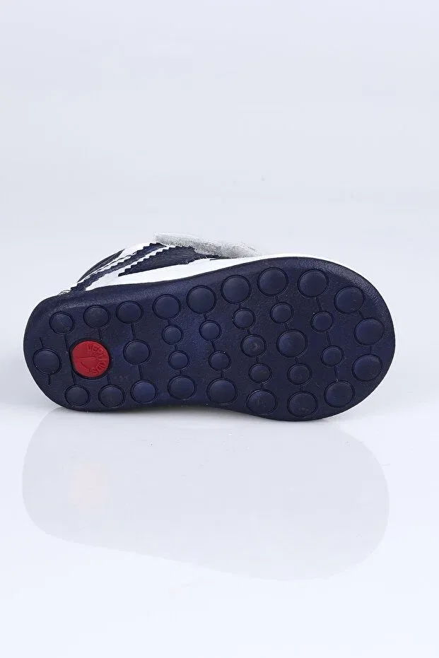 Детские ботинки для девочек на липучках V.005 April Shoes Lepi Kids, White Lacquer — фото 2