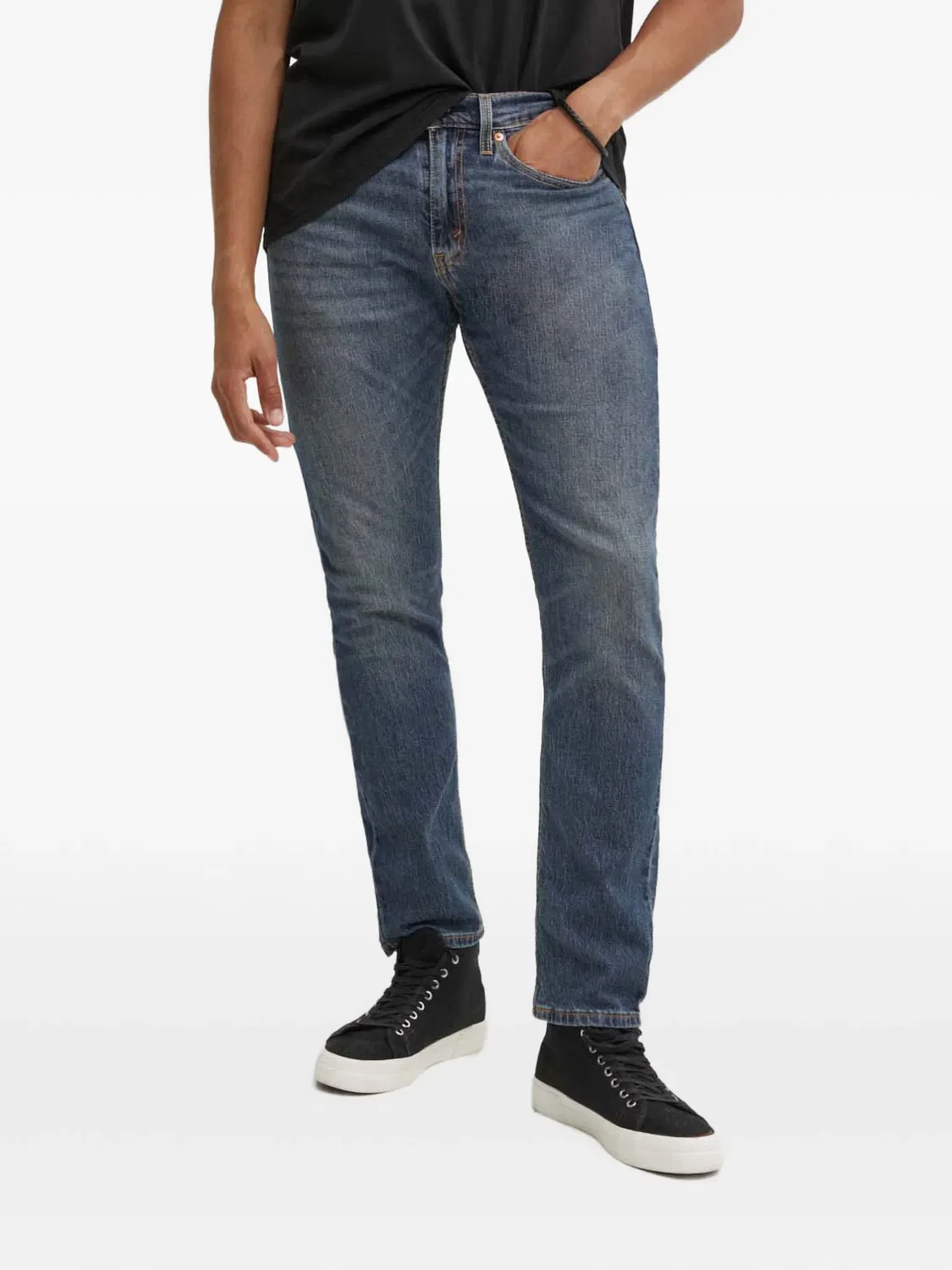 Джинсы с ремешками на пояс Levi's, синий