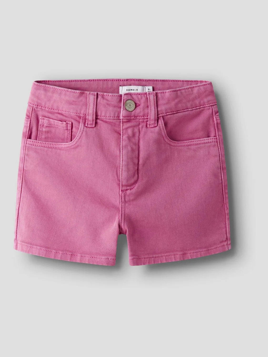 Шорты джинсовые Mom Fit Name It, розовые — фото 2