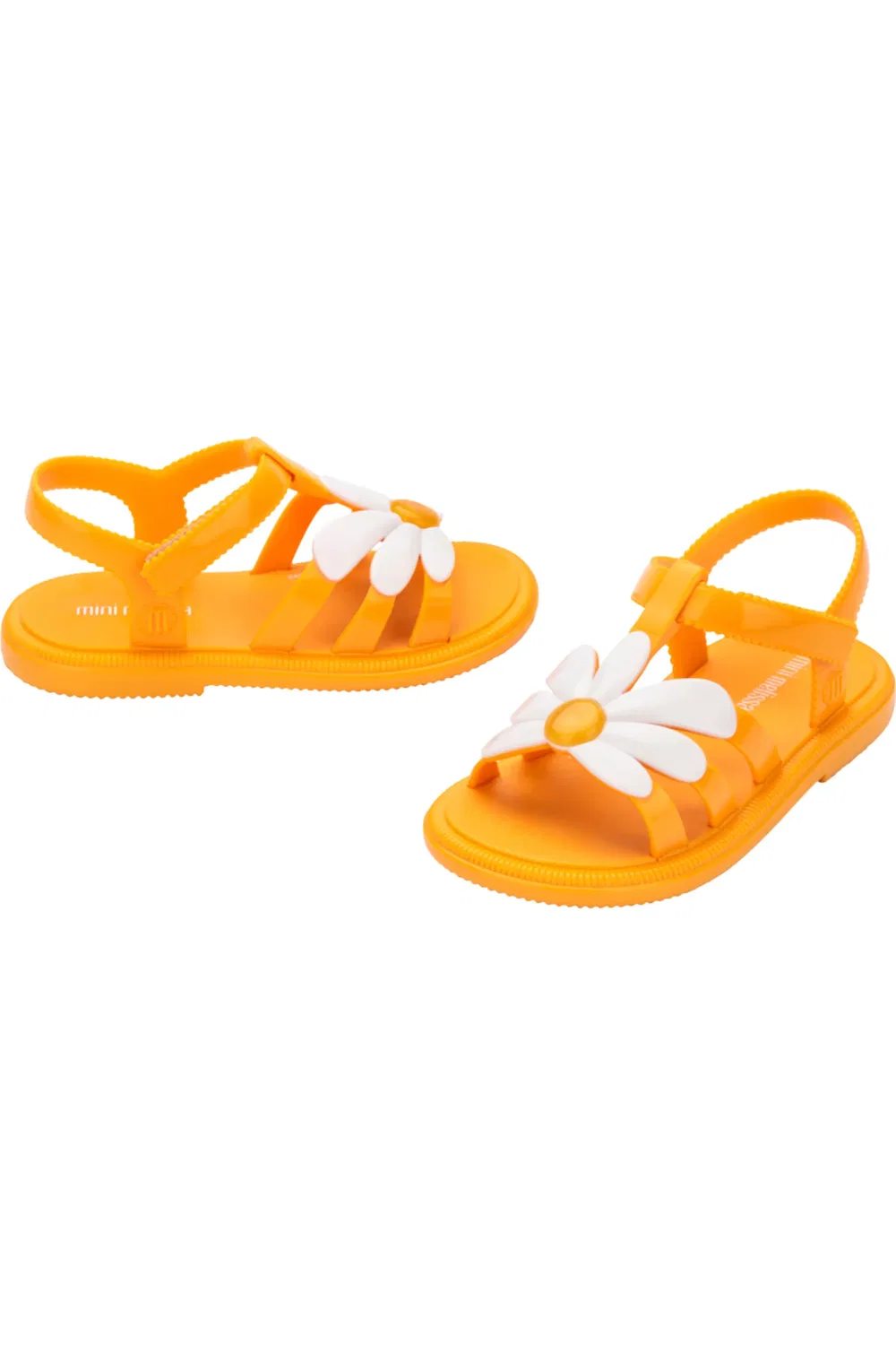 Сандалии детские с цветочными аппликациями Hip Bloomy Mini Melissa, Orange — фото 4